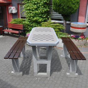 Betonowy stół do gry do wkopania 529