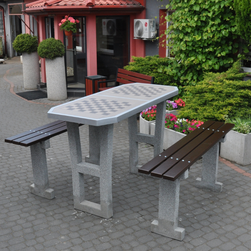 Betonowy stół do gry do wkopania 529