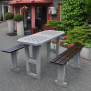Betonowy stół do gry do wkopania 529