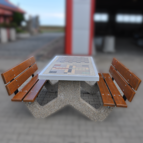 Betonowy stół do gry kod: 527 z op.