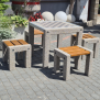 Betonowy stół do gry z taboretami kod: 525B
