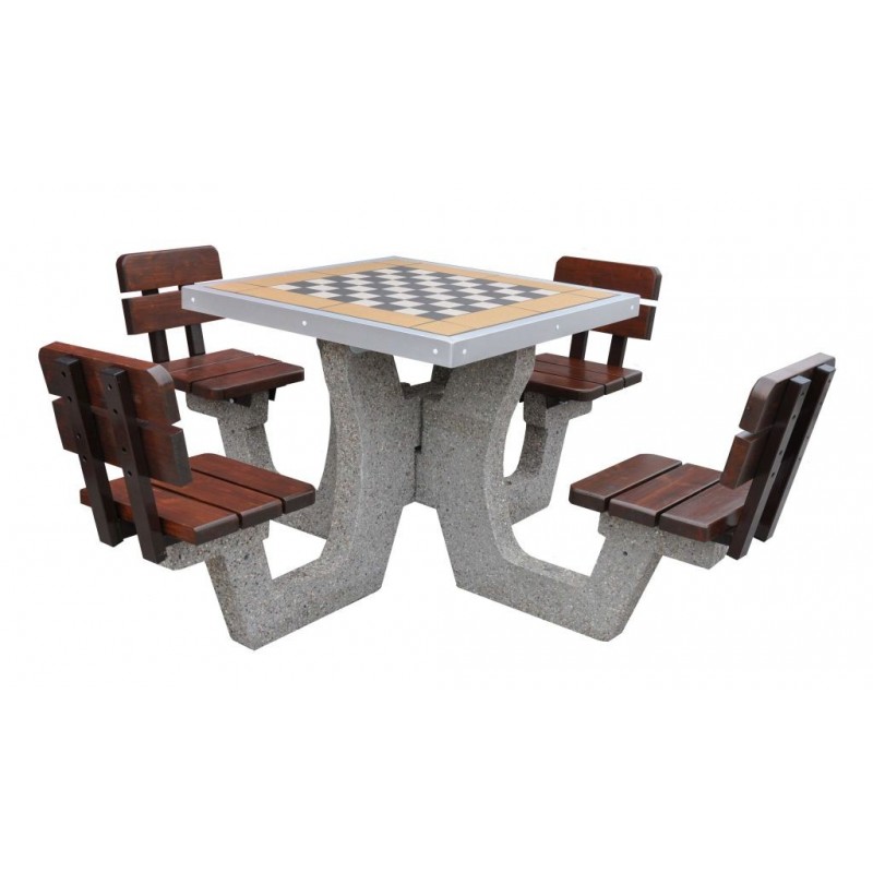 Betonowy stół do gry w szachy/chińczyka kod: 513