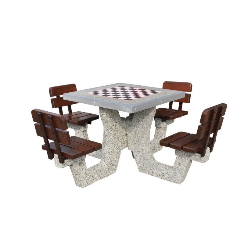 Betonowy stół do gry w szachy/chińczyka kod: 513B
