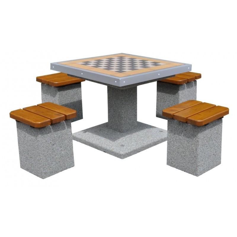 Betonowy stół do gry w szachy/chińczyka kod: 514