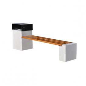 ławka z betonu architektonicznego