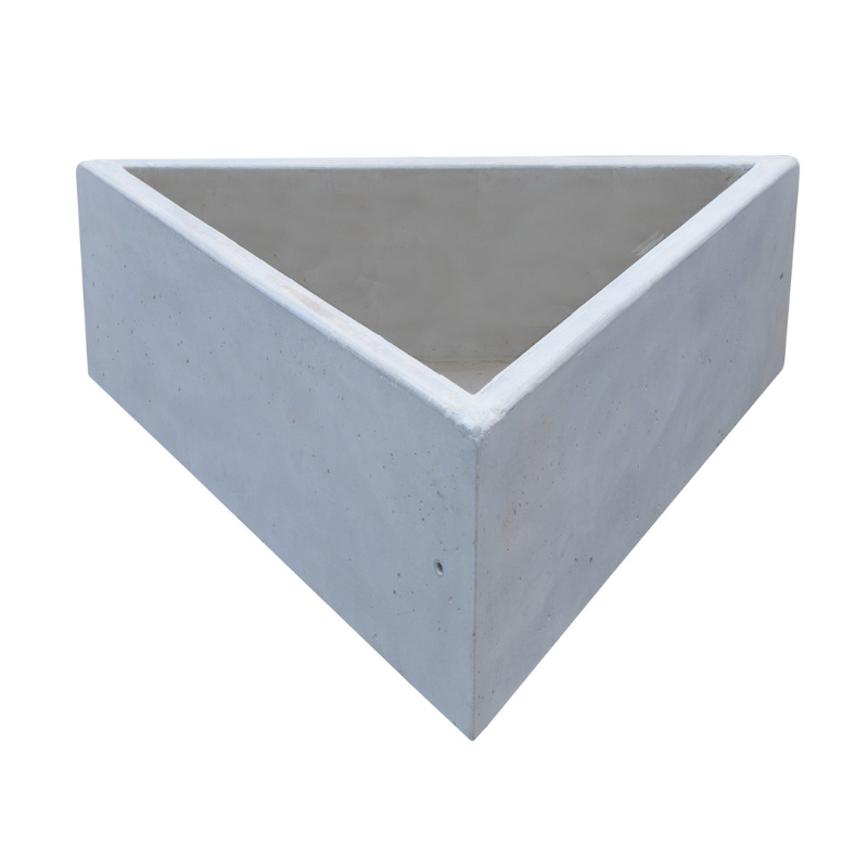 Donica trójkątna z betonu architektonicznego